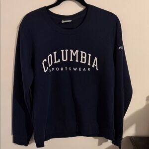 Unisex Columbia Sportswear Navy Logo Crewneck Sweatshirt